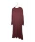 maison kitsune (メゾンキツネ) FOX HEAD PATCH LONG FLARED DRESS ボルドー サイズ:L：10000円