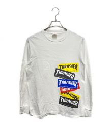 SUPREME×THRASHER（シュプリーム×スラッシャー）の古着「MULTI LOGO L/S TEE」｜ホワイト