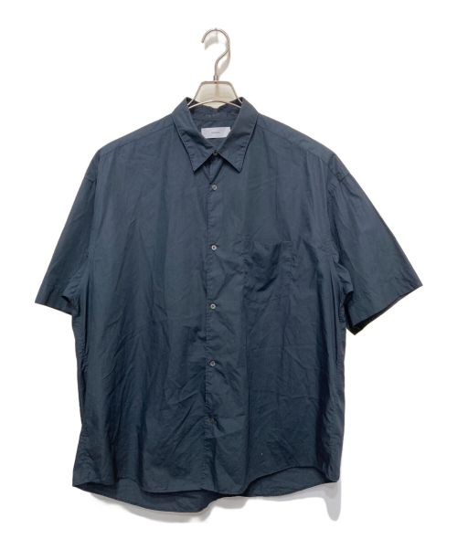 Graphpaper（グラフペーパー）Graphpaper (グラフペーパー) Broad S/S Oversized Regular Collar Shirt ネイビー サイズ:1の古着・服飾アイテム