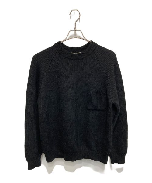 OLD JOE & Co.（オールドジョー）OLD JOE & Co. (オールドジョー) ALPAKA CREW-NECK SWEATER ブラック サイズ:40の古着・服飾アイテム