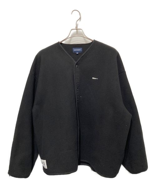 DESCENDANT（ディセンダント）DESCENDANT (ディセンダント) knot fleece cardigan ブラック サイズ:3の古着・服飾アイテム