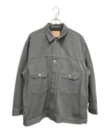 Graphpaper（グラフペーパー）の古着「Colorfast Denim Jacket」｜グレー