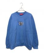 SUPREMEシュプリーム）の古着「Overlap Crewneck スウェット」｜ブルー