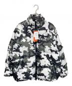 TIGHTBOOTH PRODUCTIONタイトブースプロダクション）の古着「URBAN CAMO DOWN JKT」｜ホワイト×カーキ