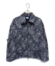 MAISON SPECIAL (メゾンスペシャル) Paisley Jacquard Prime-Over Short Zip Blouson パープル サイズ:2