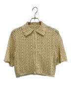 TODAYFULトゥデイフル）の古着「Lace Knit Shirts」｜ベージュ