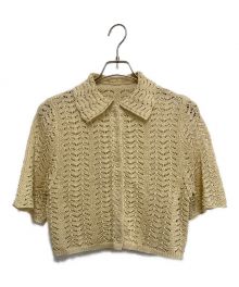 TODAYFUL（トゥデイフル）の古着「Lace Knit Shirts」｜ベージュ