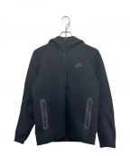 NIKEナイキ）の古着「Tech Fleece WR FULL ZIP L/S Hoodie」｜ブラック