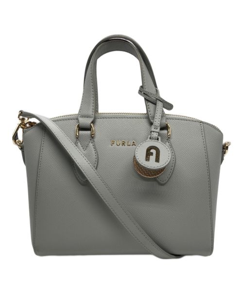 FURLA（フルラ）FURLA (フルラ) MINERVA MINI SATCHEL グレージュの古着・服飾アイテム