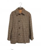 MARKAWAREマーカウェア）の古着「CAR COAT NATURAL COLOR ALPACA TWEED」｜ベージュ