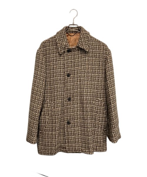 MARKAWARE（マーカウェア）MARKAWARE (マーカウェア) CAR COAT NATURAL COLOR ALPACA TWEED ベージュ サイズ:Ｍの古着・服飾アイテム