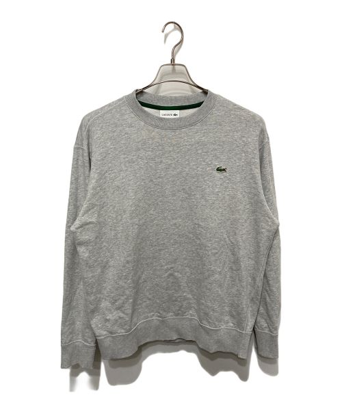 LACOSTE（ラコステ）LACOSTE (ラコステ) プレミアムスウェットクルーネック グレー サイズ:Lの古着・服飾アイテム