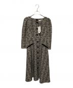 HER LIP TOハーリップトゥ）の古着「Classic Tweed Midi Dress」｜グレー