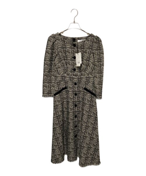 HER LIP TO（ハーリップトゥ）HER LIP TO (ハーリップトゥ) Classic Tweed Midi Dress グレー サイズ:Sの古着・服飾アイテム