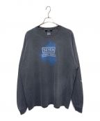 Essayエッセイ）の古着「Black Oversized Long T-shirt」｜グレー