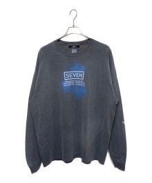 Essay（エッセイ）の古着「Black Oversized Long T-shirt」｜グレー