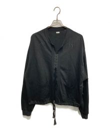 fujimoto（フジモト）の古着「CUTTING LINEN SWEAT JACKET」｜ブラック