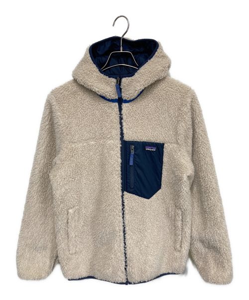 Patagonia（パタゴニア）Patagonia (パタゴニア) Kids Reversible Ready Freddy Hoody/キッズリバーシブルレディフレディフーディ ネイビー サイズ:Sの古着・服飾アイテム