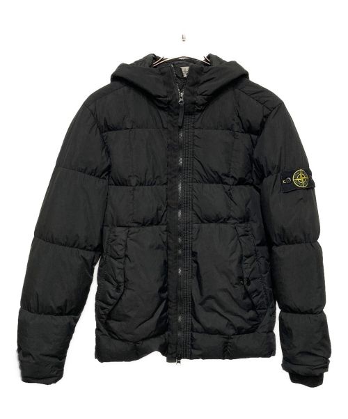 STONE ISLAND（ストーンアイランド）STONE ISLAND (ストーンアイランド) GARMENT DYED CRINKLE REPS NY DOWN ダウン ジャケット  ブラック サイズ:Mの古着・服飾アイテム