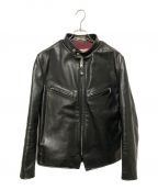 Schottショット）の古着「641XXH HORSEHIDE CAFE RACER レザージャケット」｜ブラック