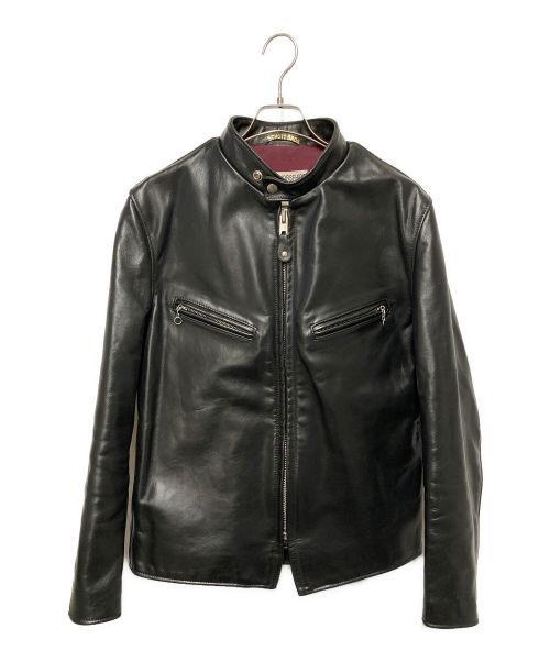 Schott（ショット）Schott (ショット) 641XXH HORSEHIDE CAFE RACER レザージャケット ブラック サイズ:SIZE40の古着・服飾アイテム