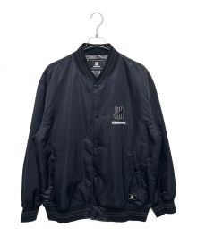 NEIGHBORHOOD×UNDEFEATED（ネイバーフッド×アンディフィーテッド）の古着「NHUF Ｎ-JKT/スタジアムジャケット」｜ブラック