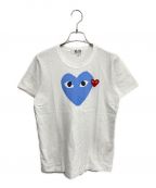 PLAY COMME des GARCONSプレイ コムデギャルソン）の古着「HEART PRINT S/S TEE」｜ホワイト