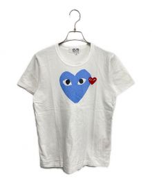 PLAY COMME des GARCONS（プレイ コムデギャルソン）の古着「HEART PRINT S/S TEE」｜ホワイト