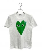 PLAY COMME des GARCONSプレイ コムデギャルソン）の古着「ハートロゴTシャツ」｜ホワイト