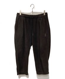 Stripes For Creative（ストライプ フォー クリエイティブ）の古着「cropped fleece pants」｜ブラウン