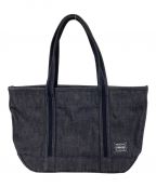 PORTERポーター）の古着「BOYFRIEND TOTE DENIM」｜インディゴ