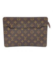 LOUIS VUITTON（ルイ ヴィトン）の古着「ポシェットオム セカンドバッグ / モノグラム / M51795」｜ブラウン