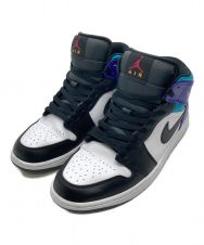 NIKE (ナイキ) Air Jordan 1 Mid "Bright Concord" / エア ジョーダン 1 ミッド  / スニーカー ブラック×ブルー サイズ:27.5㎝