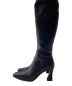 HER LIP TO (ハーリップトゥ) BACK BIT KNEE BOOTS / ロングブーツ ブラック サイズ:37：8000円