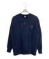 OLD FOLK HOUSE（オールドフォークハウス）の古着「Circle Logo Studs Sweatshirt」｜ネイビー