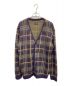 Needles（ニードルズ）の古着「Mohair Cardigan Plaid / モヘヤカーディガン」｜パープル