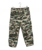 BEAMSビームス）の古着「FUTURE ARCHIVE / CAMO 6PKT CARGO」｜ベージュ×グリーン