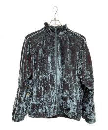 SUPREME（シュプリーム）の古着「23AW Crushed Velvet Track Jacket / クラッシュベルベットトラックジャケット 」｜グリーン