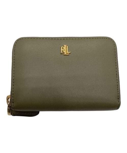 LAUREN RALPH LAUREN（ローレンラルフローレン）LAUREN RALPH LAUREN (ローレンラルフローレン) SMALL ZIP AROUND WALLET グリーンの古着・服飾アイテム