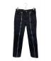 JOHN LAWRENCE SULLIVAN（ジョン ローレンス サリバン）の古着「Rigid denim zipped pants」｜ブラック