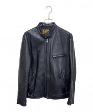 Y'2 leather (ワイツーレザー) シングルライダースジャケット ブラック サイズ:40