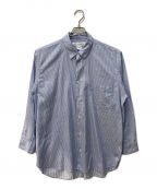 COMME des GARCONS SHIRTコムデギャルソンシャツ）の古着「STRIPE OVERSIZE LS SHIRT」｜ブルー