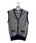 6(ROKU) BEAUTY&YOUTHロク ビューティーアンドユース）の古着「CHIDORI KNIT VEST」｜ネイビー