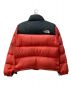 THE NORTH FACE (ザ ノース フェイス) ヌプシダウンジャケット レッド×ブラック サイズ:不明：9800円