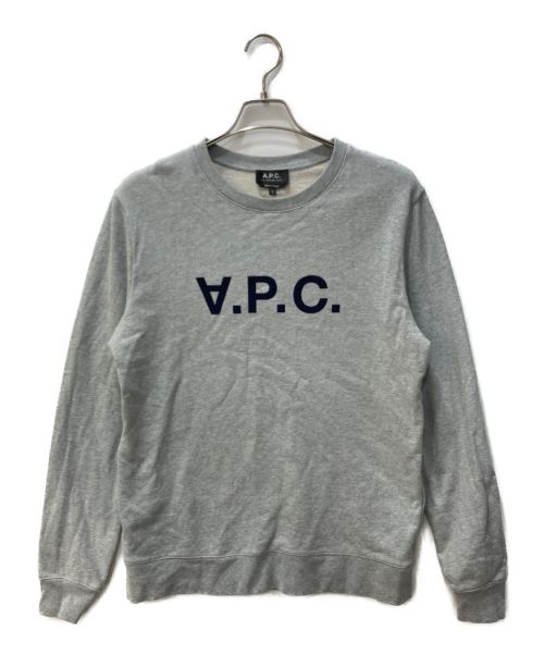 A.P.C.（アーペーセー）A.P.C. (アー・ペー・セー) クルーネックスウェット グレー サイズ:SIZE Sの古着・服飾アイテム