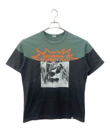 kolor/BEACON（カラービーコン）の古着「ドッキングTシャツ 18SBM-T02231」｜グリーン