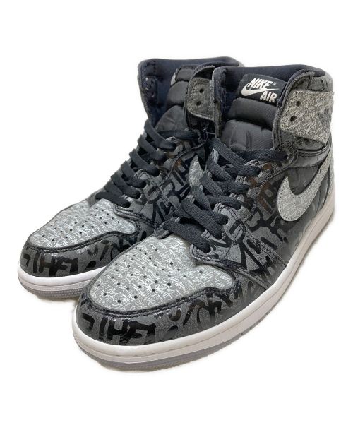 NIKE（ナイキ）NIKE (ナイキ) AIR JORDAN1 ブラック サイズ:27ｃｍの古着・服飾アイテム