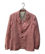 EMPORIO ARMANIエンポリオアルマーニ）の古着「リネンテーラードジャケット」｜ピンク