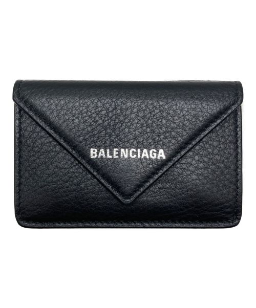 BALENCIAGA（バレンシアガ）BALENCIAGA (バレンシアガ) ペーパー ミニウォレット 391446 	527538  ブラックの古着・服飾アイテム