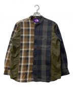 THE NORTHFACE PURPLELABELザ・ノースフェイス パープルレーベル）の古着「Plaid C．P．O Jacket NT3000N」｜ブラウン×グレー